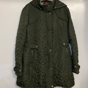 Weather Proof Quilted Hooded Walker Coat